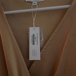 Jenna gold satin maxi dress - Baltic born